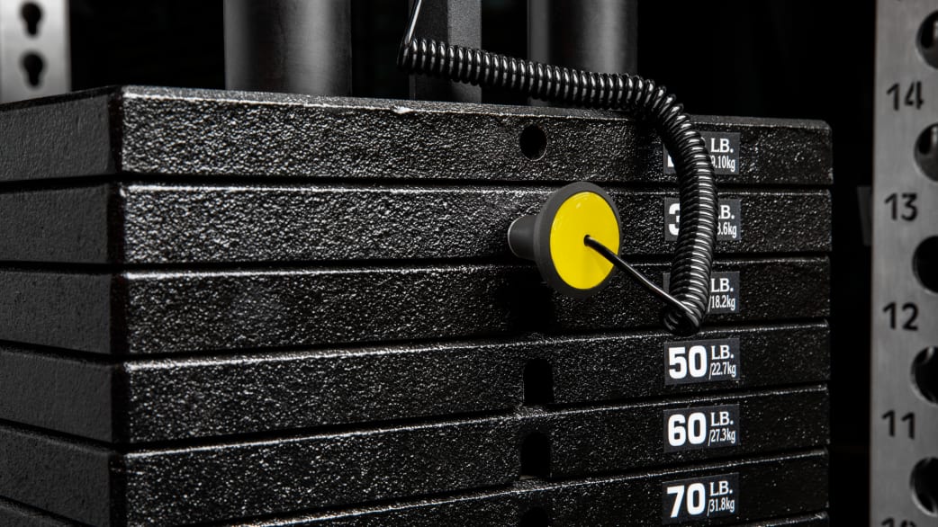 Weight stack plates clearance